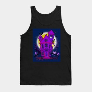 Spooky Haunted House Tank Top